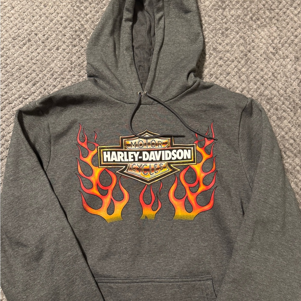 Harley-Davidson Charcoal sweatshirt with White Logo